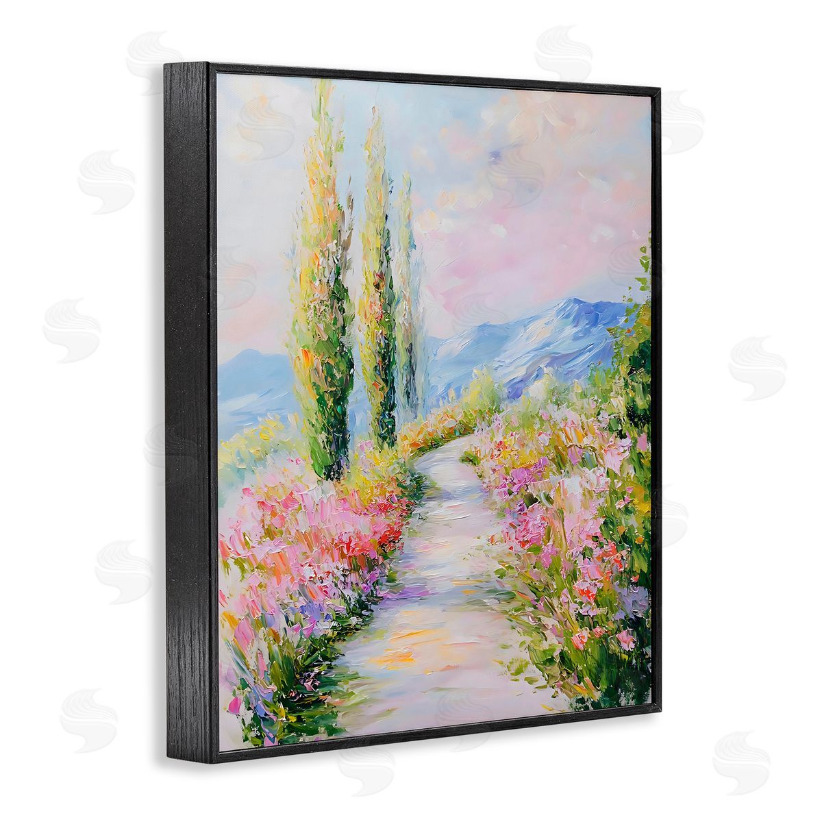 Creative Studio A Walk With Wildflowers Black Framed Giclee Art Print