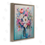 Creative Studio | Faux Textured Bouquet on Blue