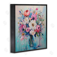 Creative Studio | Faux Textured Bouquet on Blue