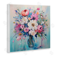 Creative Studio | Faux Textured Bouquet on Blue