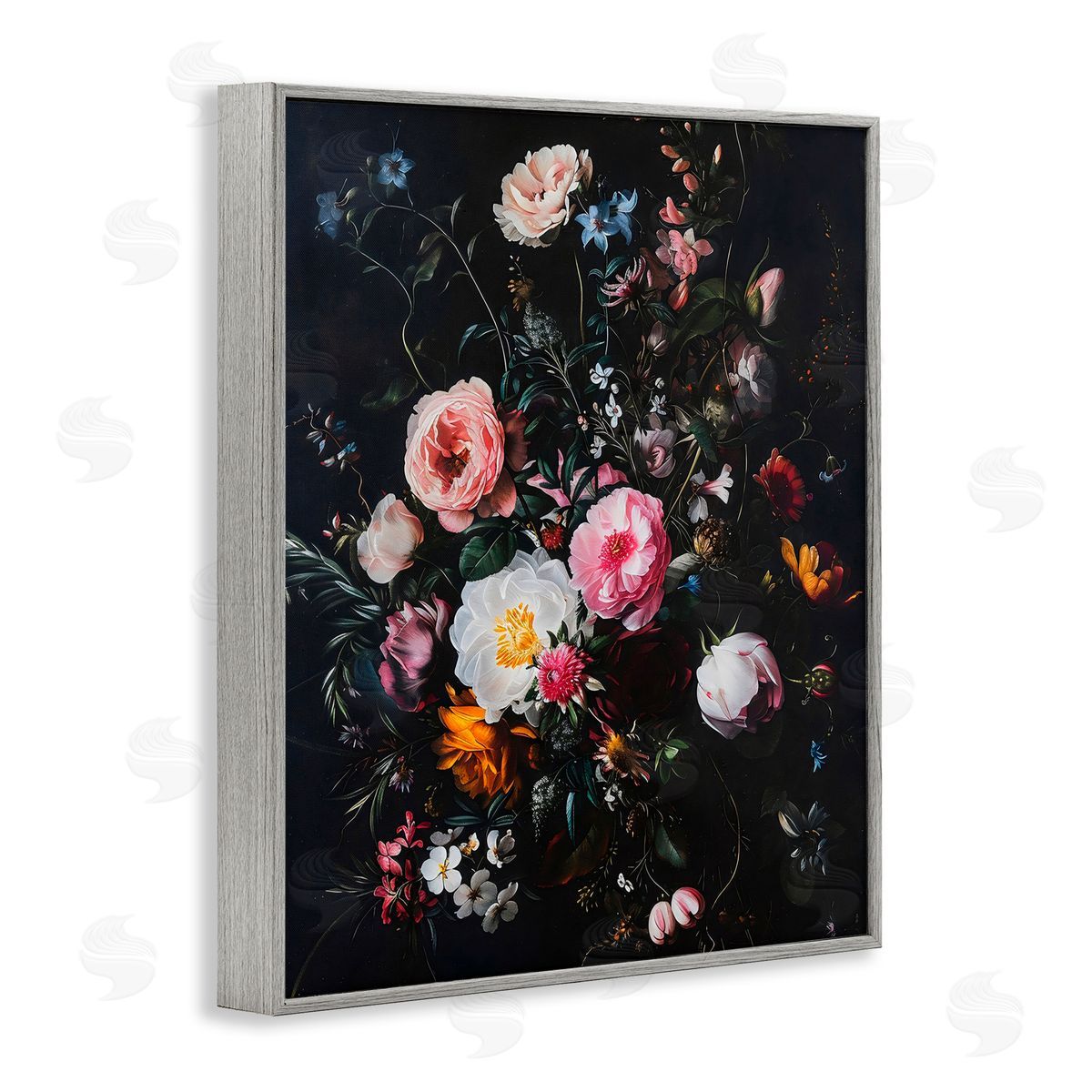 Creative Studio Alternative Romance Bouquet Gray Framed Giclee Art Print
