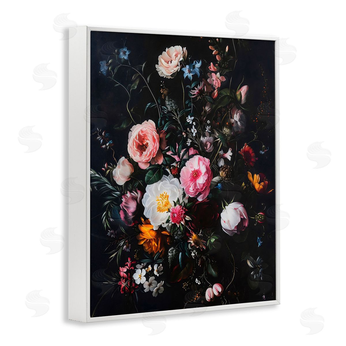 Creative Studio Alternative Romance Bouquet White Frame Giclee Art Print