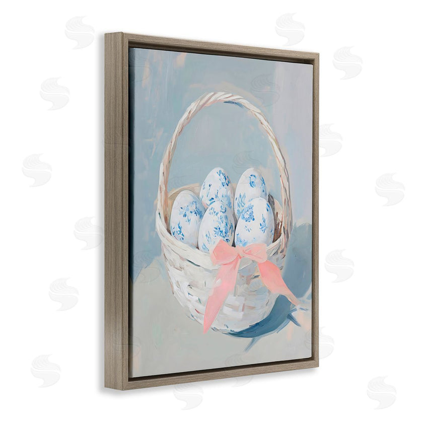 Arlington Prints | Blue Floral Egg Basket