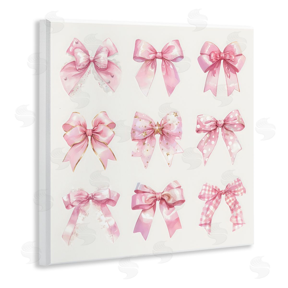 Creative Studio Ribbon Bow Styles Grouping Wall Plaque Art Print