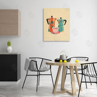 Arlington Prints | Retro Morning Moka Pots