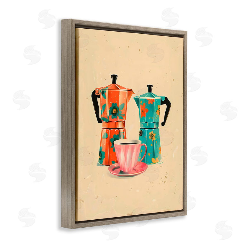 Arlington Prints | Retro Morning Moka Pots