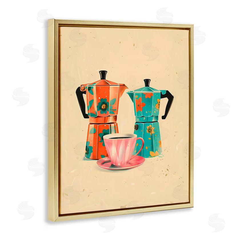 Arlington Prints | Retro Morning Moka Pots