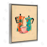 Arlington Prints | Retro Morning Moka Pots