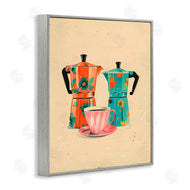 Arlington Prints | Retro Morning Moka Pots