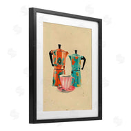 Arlington Prints | Retro Morning Moka Pots