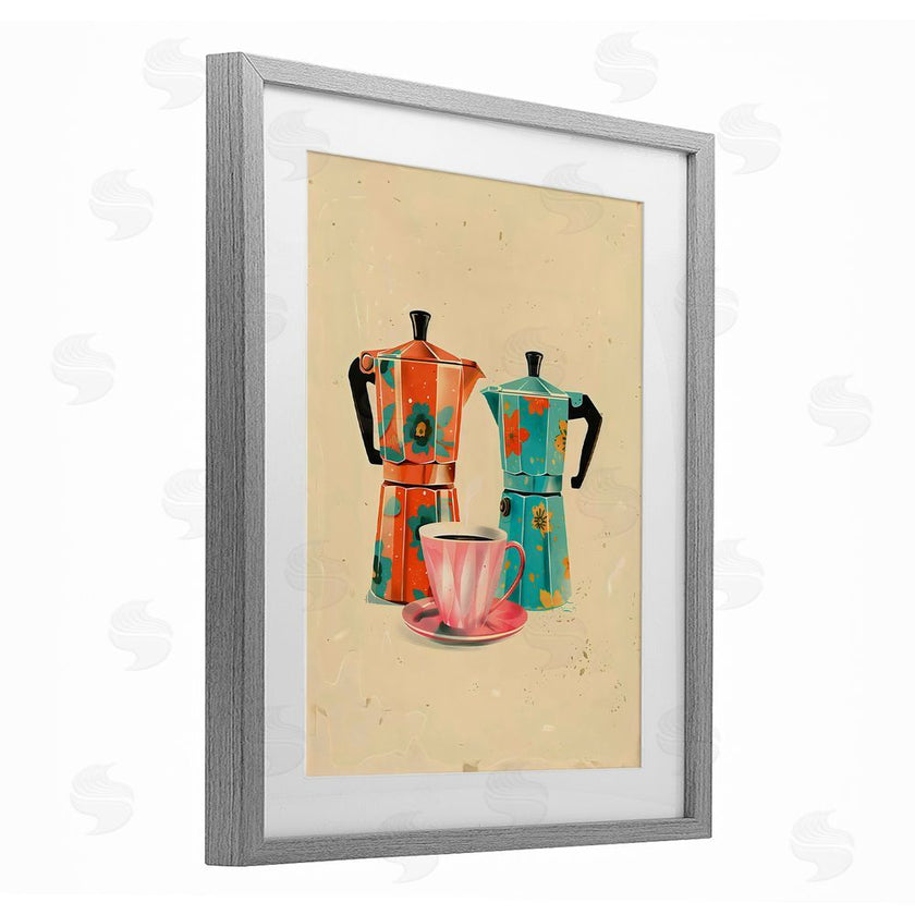 Arlington Prints | Retro Morning Moka Pots