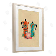 Arlington Prints | Retro Morning Moka Pots