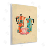 Arlington Prints | Retro Morning Moka Pots