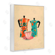 Arlington Prints | Retro Morning Moka Pots