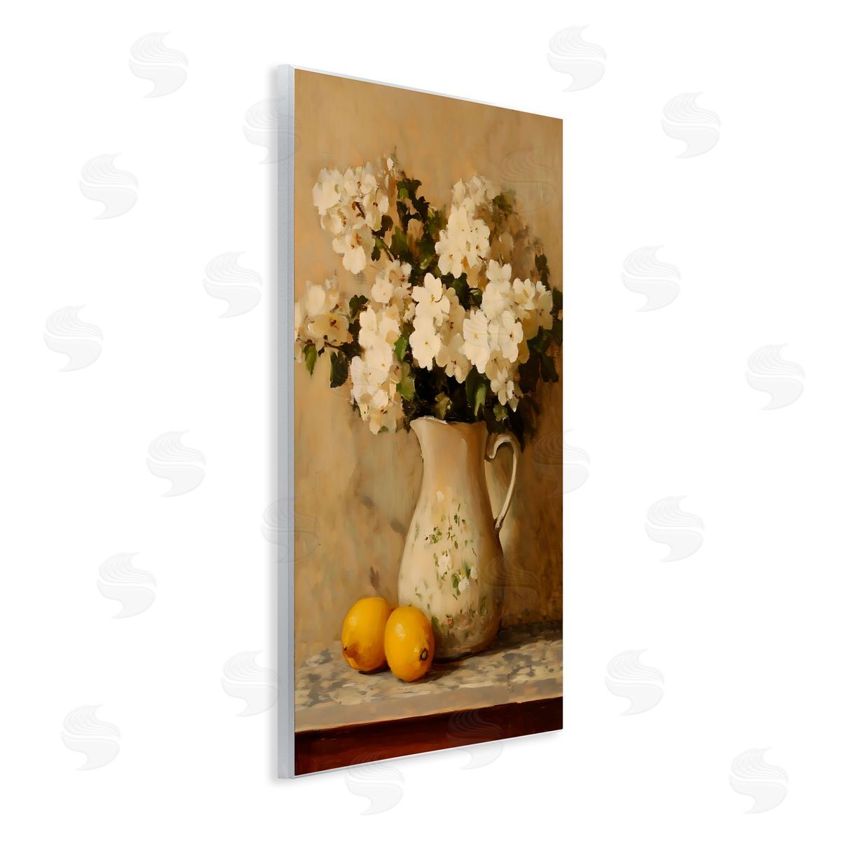 Creative Studio Vintage Pitcher Of Hydrangeas Wall Plaque Art Print