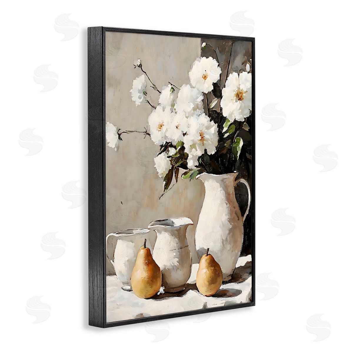 Creative Studio Peaceful Table Setting Black Framed Giclee Art Print