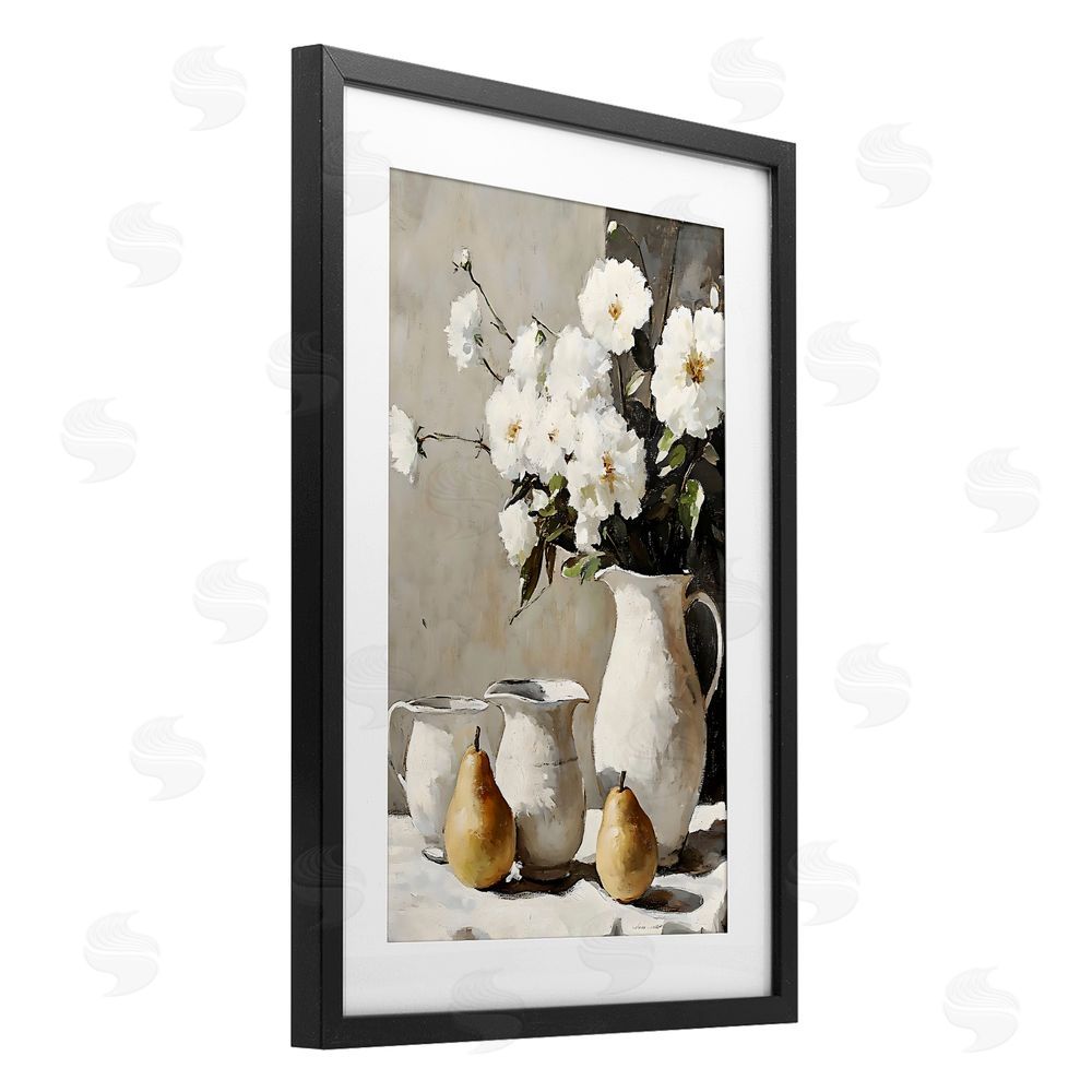 Creative Studio Peaceful Table Setting Black Framed Print Under Glass Art