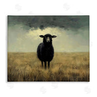 Arlington Prints | Black Sheep in Field