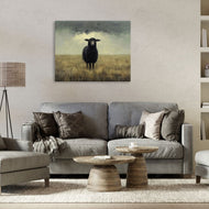 Arlington Prints | Black Sheep in Field