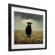 Arlington Prints | Black Sheep in Field
