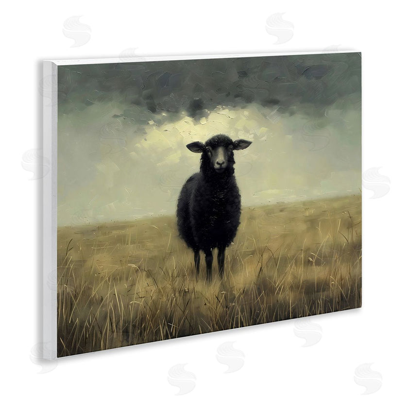 Arlington Prints | Black Sheep in Field