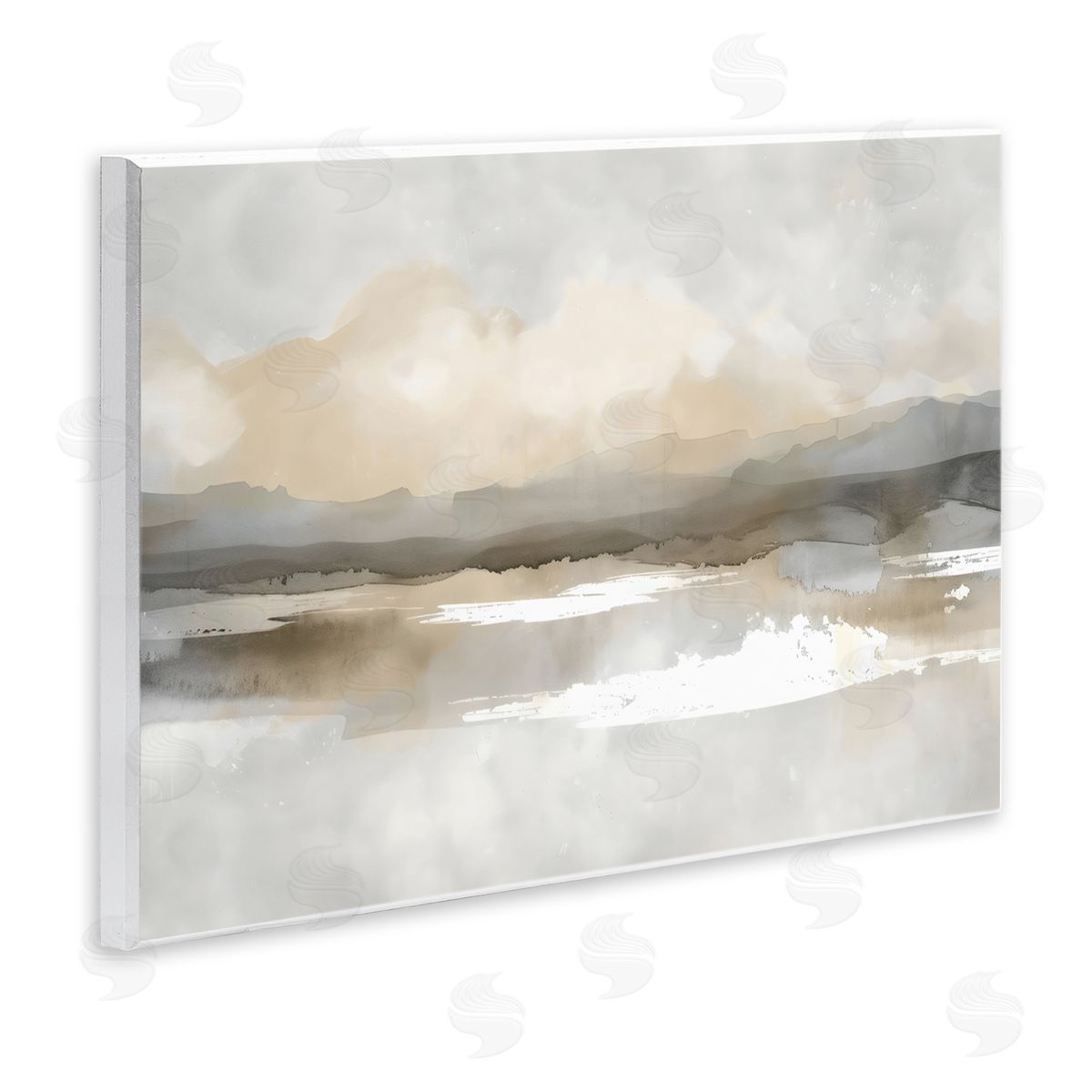 Creative Studio Subtle Watercolor Mountains Wall Plaque Art Print
