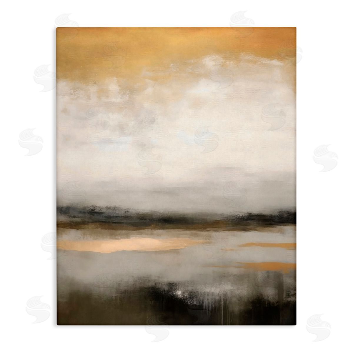 Creative Studio Dreamy Neutral Abstract Landscape Canvas Wall Art Print