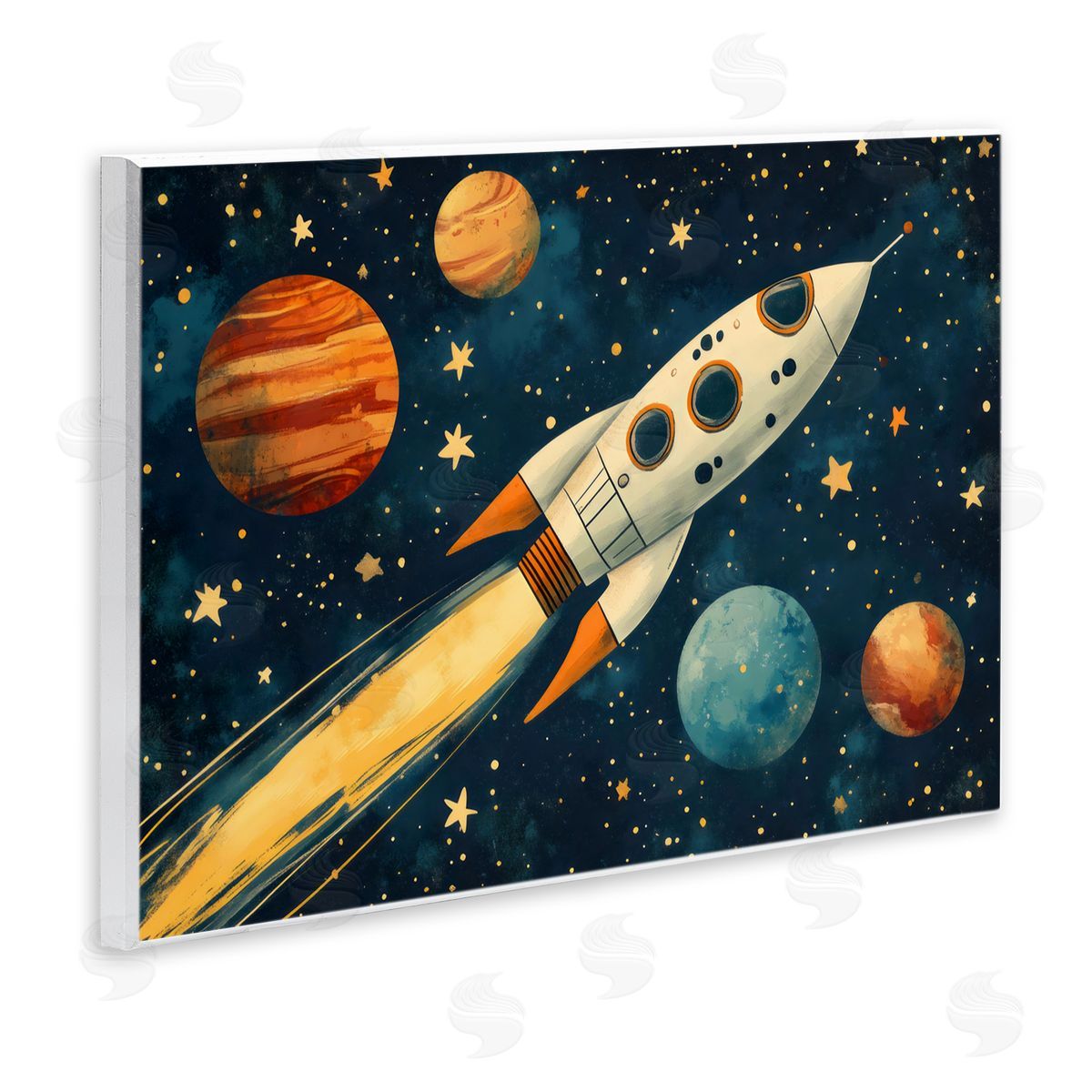 Creative Studio Soaring Through Space Wall Plaque Art Print