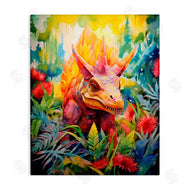 Creative Studio | Colorful Dinosaur in Jungle