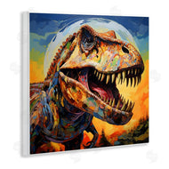 Creative Studio | Roaring Dinosaur Vibrant Pattern