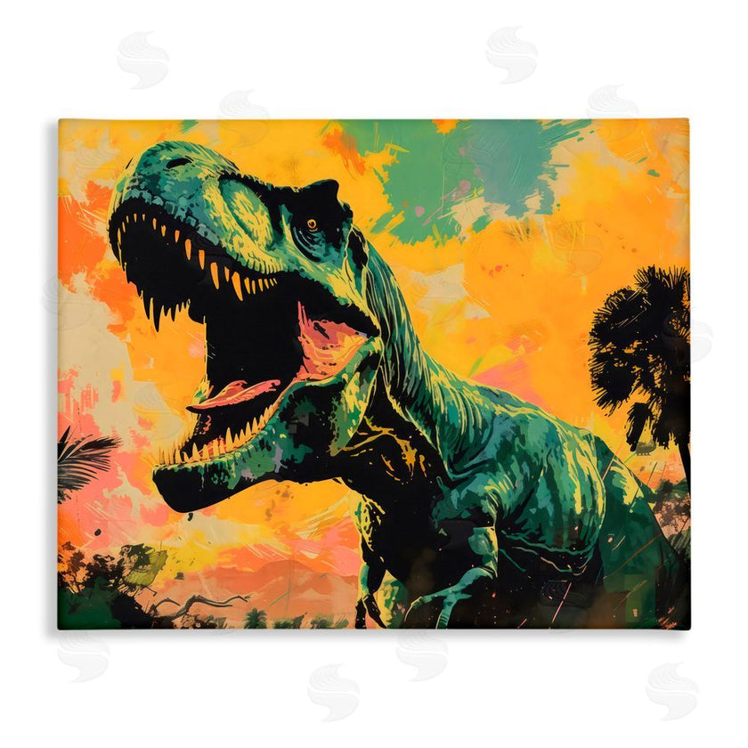 Creative Studio | Roaring Dinosaur At Sunset