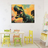 Creative Studio | Roaring Dinosaur At Sunset