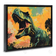 Creative Studio | Roaring Dinosaur At Sunset
