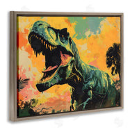 Creative Studio | Roaring Dinosaur At Sunset