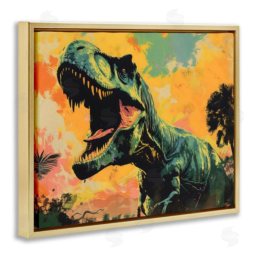 Creative Studio | Roaring Dinosaur At Sunset