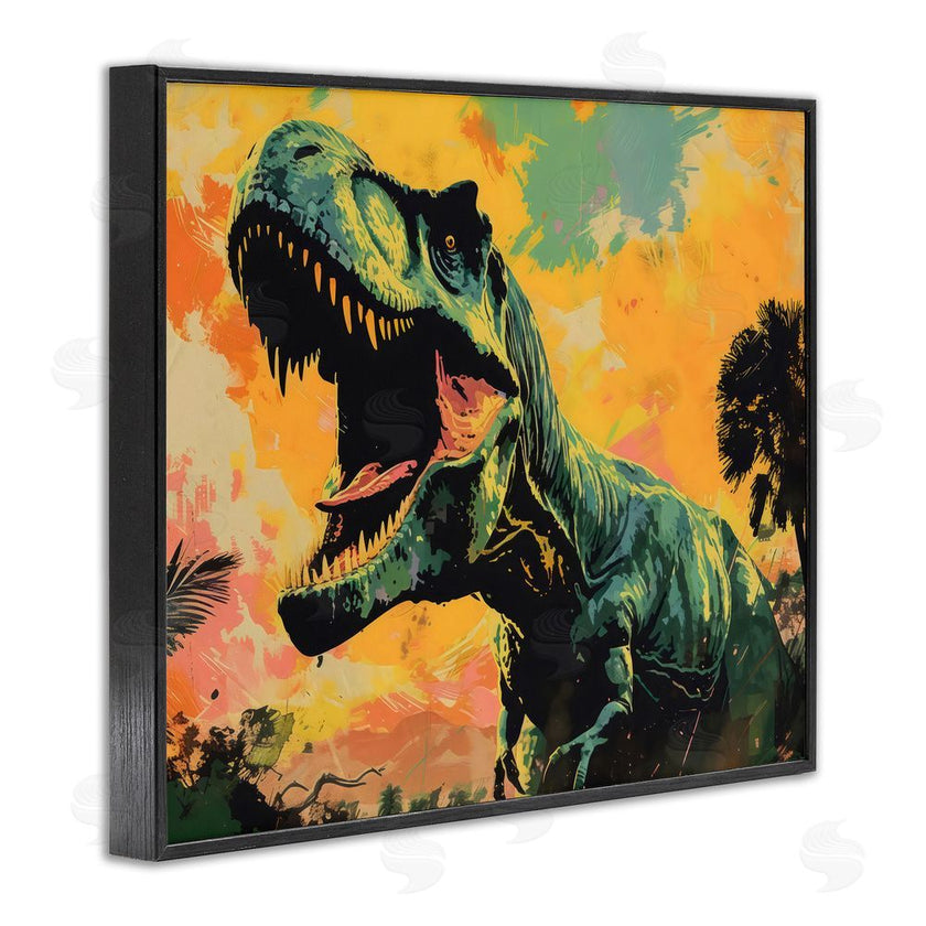 Creative Studio | Roaring Dinosaur At Sunset