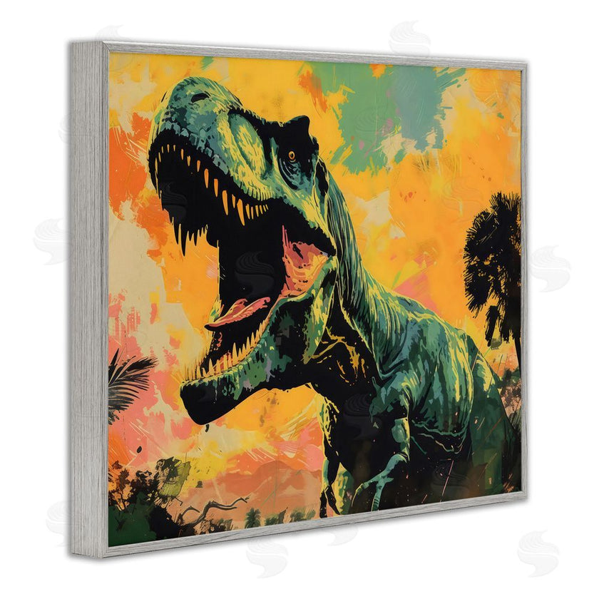 Creative Studio | Roaring Dinosaur At Sunset