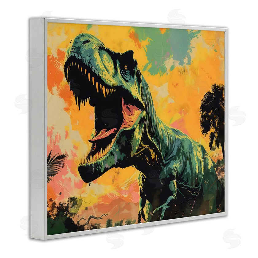 Creative Studio | Roaring Dinosaur At Sunset