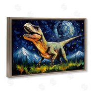 Creative Studio | Dinosaur In Field with Mountains