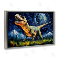 Creative Studio | Dinosaur In Field with Mountains