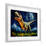 Creative Studio | Dinosaur In Field with Mountains