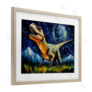 Creative Studio | Dinosaur In Field with Mountains
