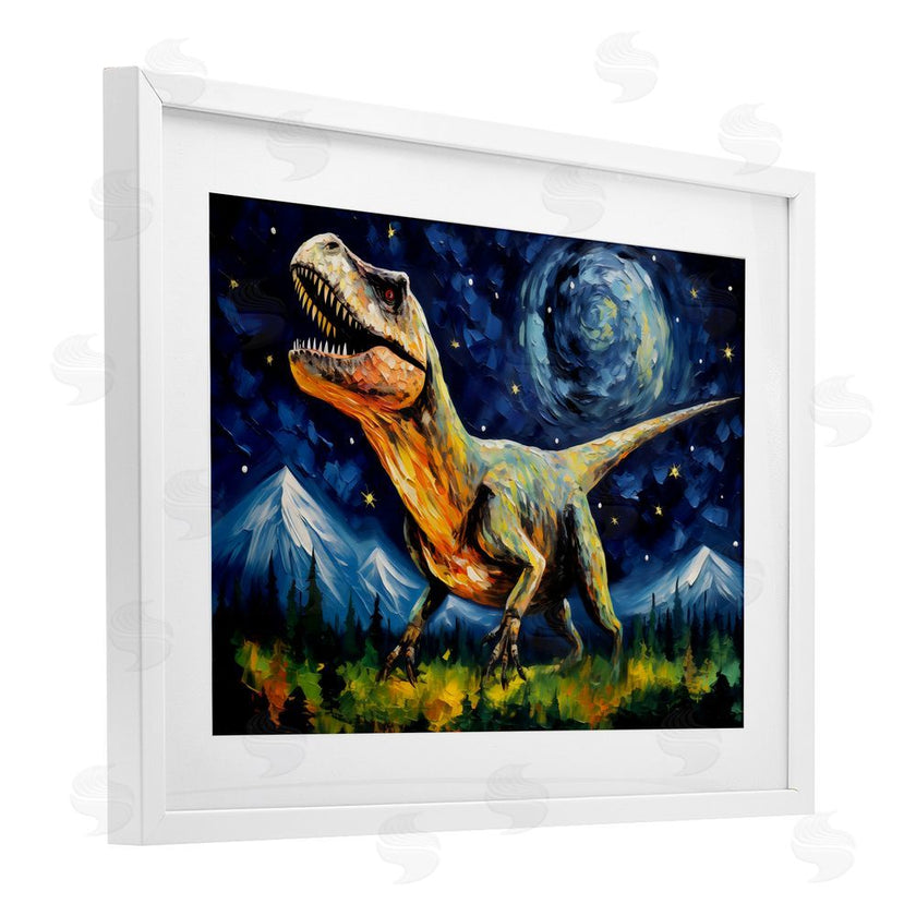 Creative Studio | Dinosaur In Field with Mountains