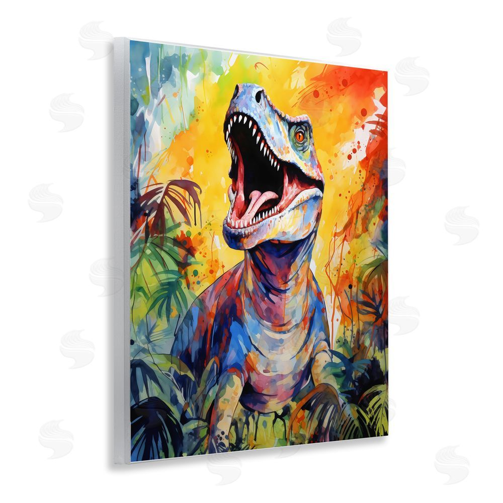 Creative Studio Fierce Roaring T-Rex Wall Plaque Art Print