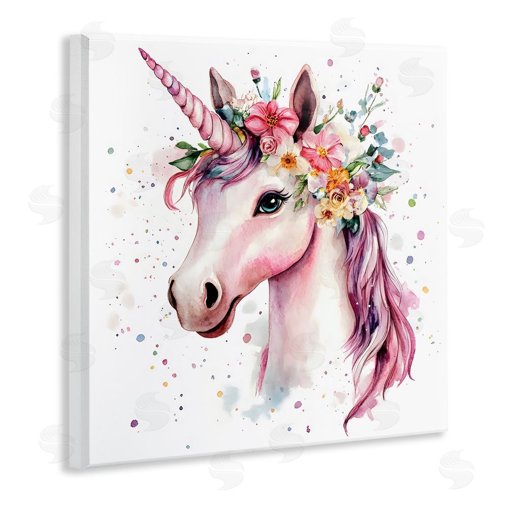 Creative Studio Majestic Unicorn Modern Splatter Wall Plaque Art Print