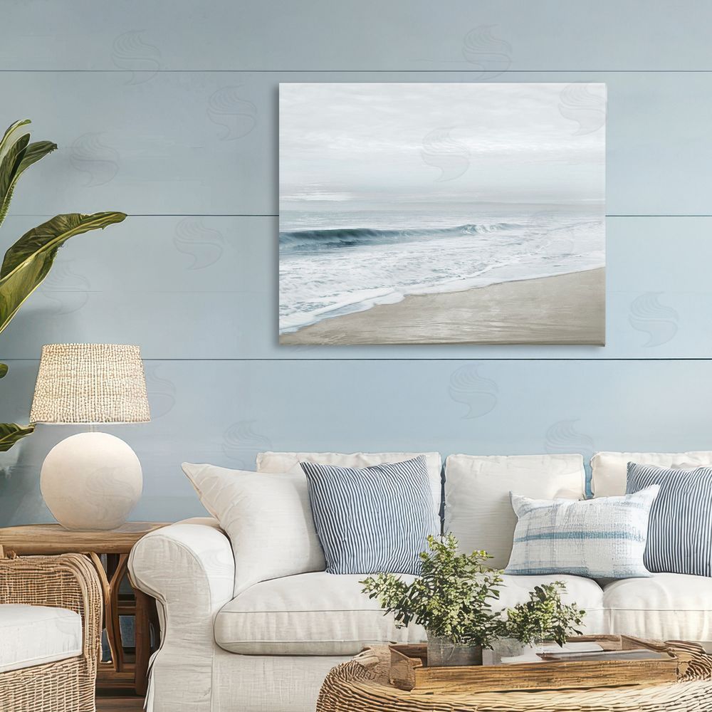 Natalie Carpentieri Morning Bliss Beach Coast Printed Wall Art in Room