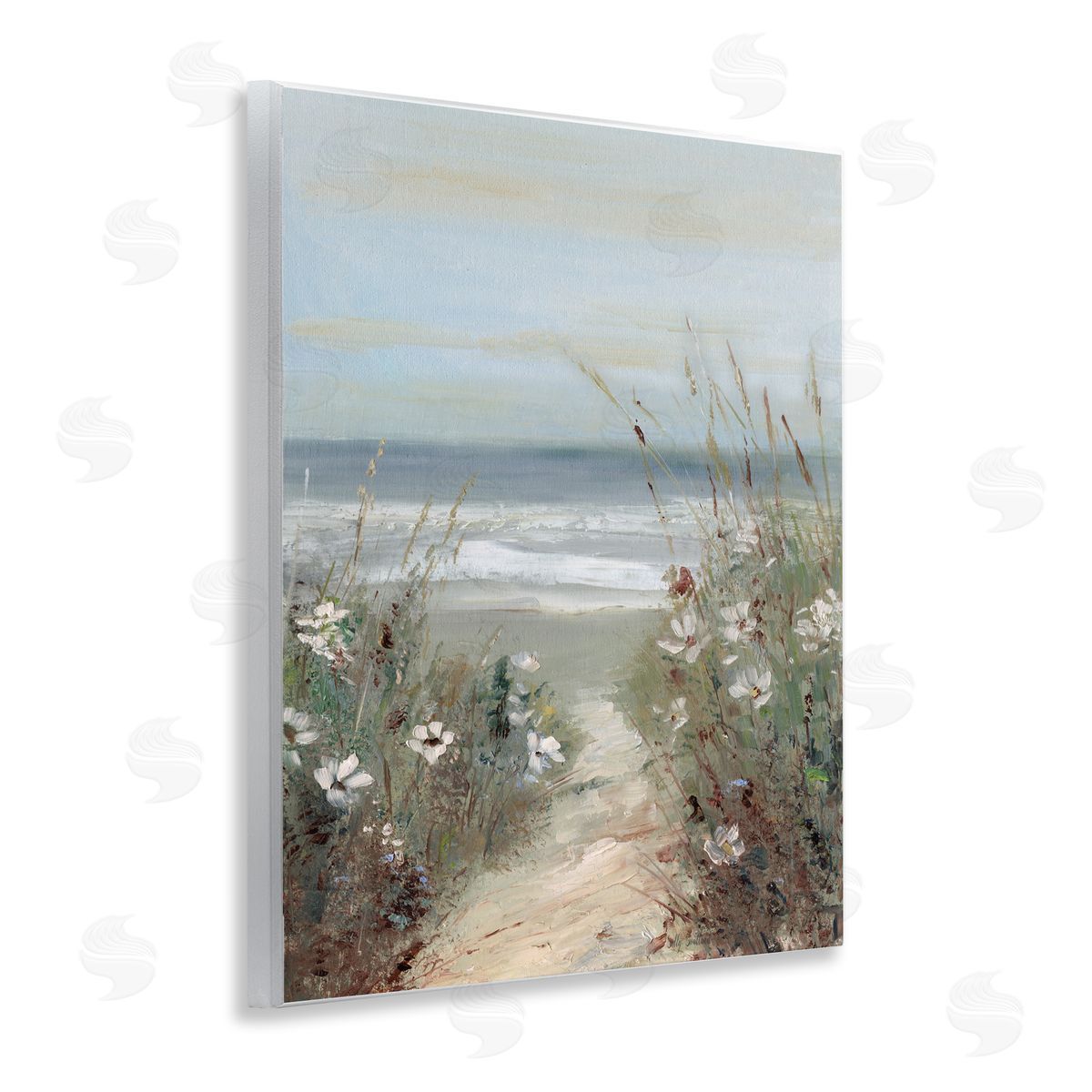 Sally Swatland Wildflower Coastline Path Wall Plaque Art Print