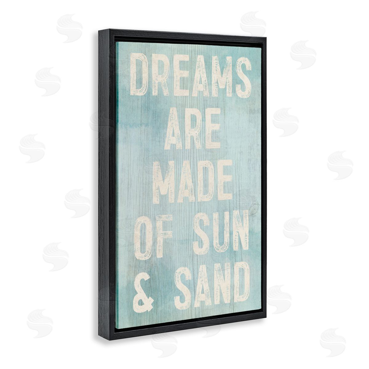 Susan Arnot Dreams of Sand and Sun Black Floating Frame Canvas Wall Art Print