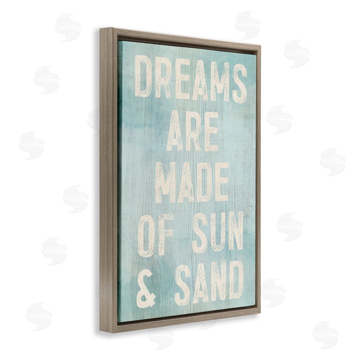 Susan Arnot Dreams of Sand and Sun Brown Floating Frame Canvas Art Print
