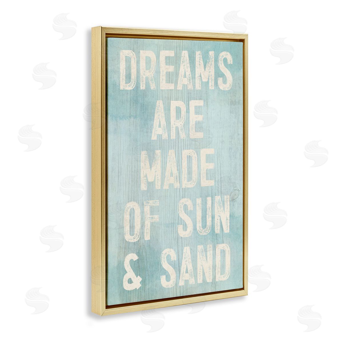 Susan Arnot Dreams of Sand and Sun Gold Floating Frame Canvas Art Print